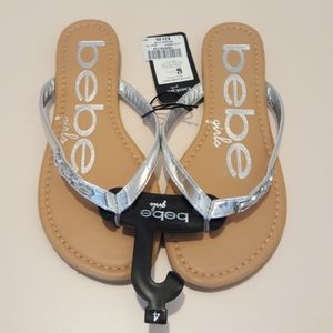 NWT bebe girls Thong Sandal 4